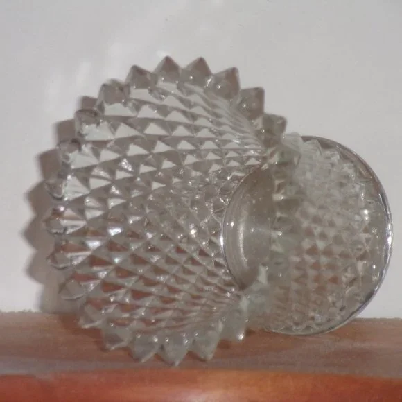 Vintage Clear Crystal Ribbed Glass Votive Tea Candle Holder Insert - Picture 5 of 8